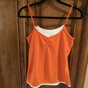 🧡Atmosphere Orange Tank with white bra - 12/14